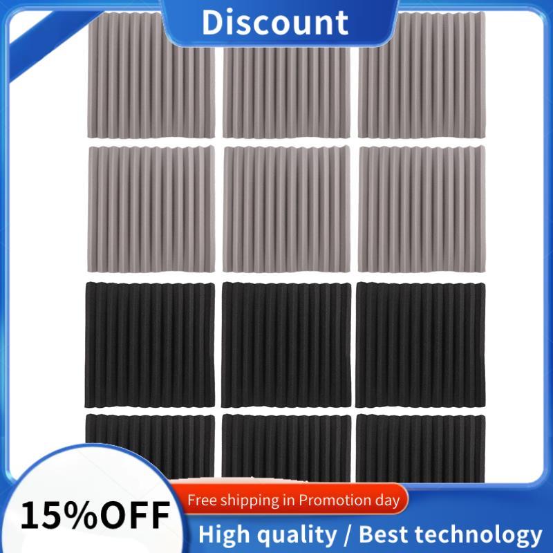 12 Chiếc Acoustic Foam Board, Studio Wedge Tile, Acoustic Foam Cách Âm Pyramid Studio Treatment Wall