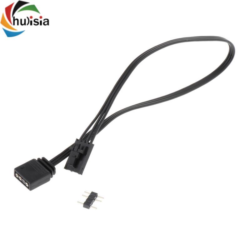 Bộ Chuyển Đổi Quạt Bộ Chia Cáp LL120 140 QL Bộ Chuyển Đổi Di Động 25cm 4 Pin RGB Sang ARGB 5V 3 Pin 
