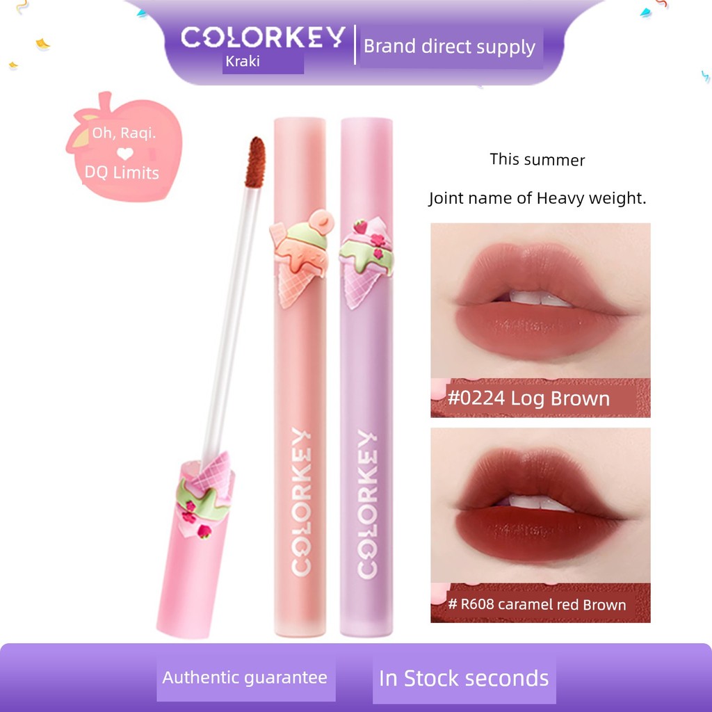 son bóng son bóng lì lâu trôi Colorkey Kolaqi Kem R608 Son Bóng P769 Son Bóng O224 Gương B234 Nước B