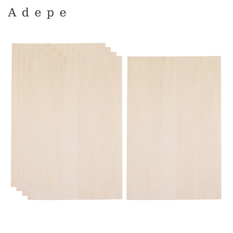 5 Miếng Gỗ Basswood Bảng Gỗ Mỏng Mô Hình Thu Nhỏ Làm Chưa Hoàn Thành