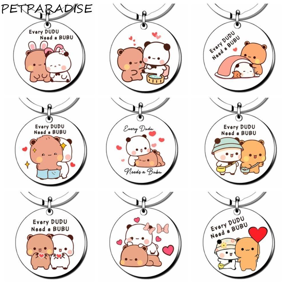 PETPARADISE Bubu Dudu Móc Chìa Khóa, Mỗi Dudu Cần Mặt Dây Chuyền Bubu Gấu Trúc Và Gấu Bubu Dudu, Mặt