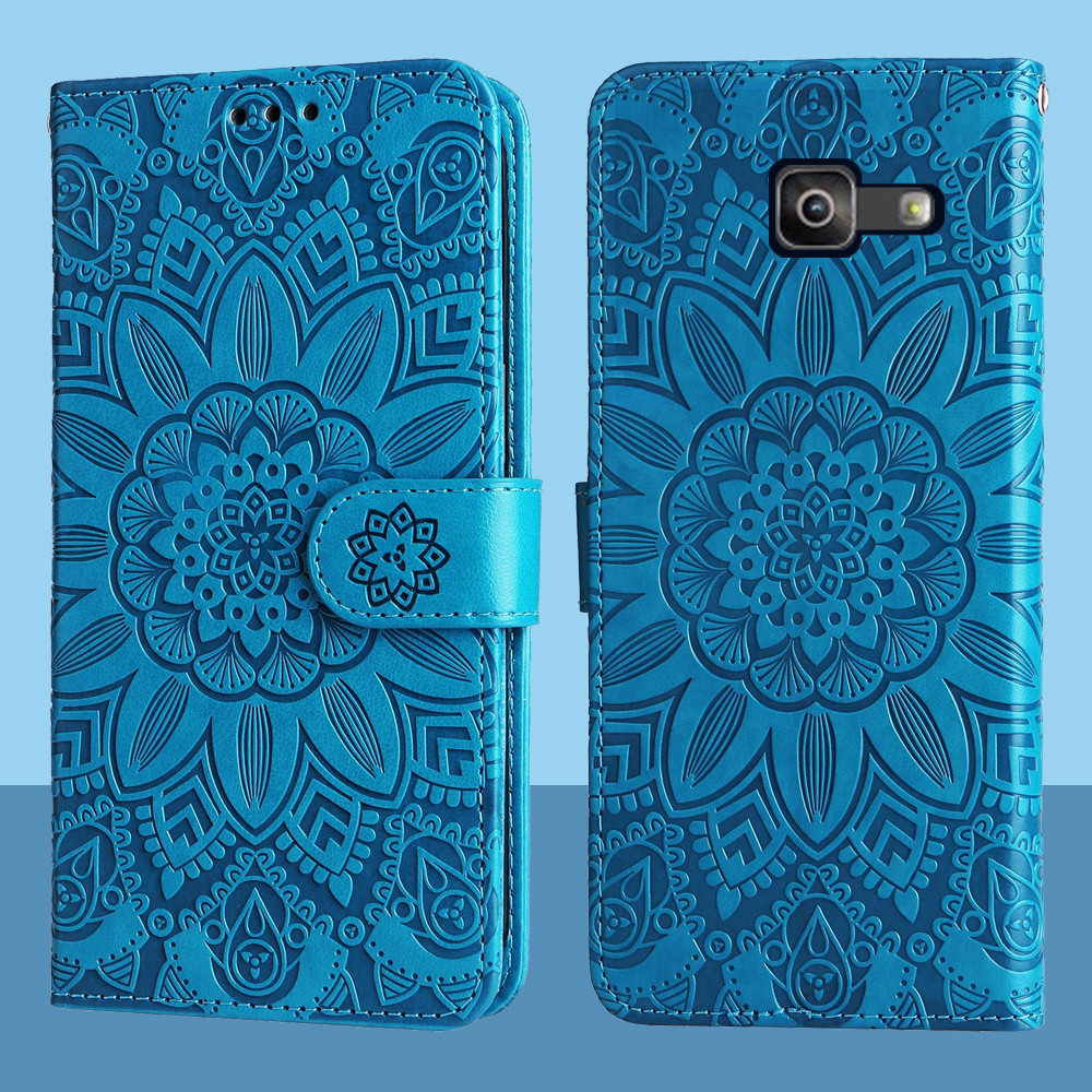 Ví Da Lật Dành Cho Samsung Galaxy J7 Prime 2 Prime2 G611F G611 J7 Prime G610F Nổi Hoa Hướng Dương Vỏ