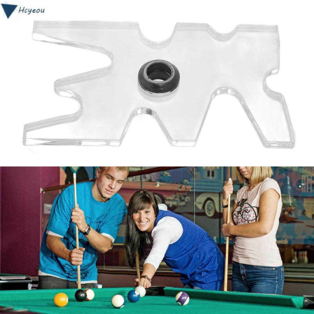 HCYEOU Pool Cue Bridge Head, Thiết kế di động Đầu cầu bi-a Acrylic, Phụ kiện bi-a Cao su có thể tháo