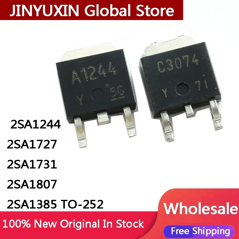 5 CHIẾC 2SA1244 A1244 2SA1727 A1727 2SA1731 A1731 2SA1807 2SA1385 A1385 TO-252 IC Chip Stock Bán buô