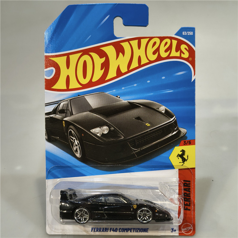 P Hot Wheels C4982 Hot Little Xe Thể Thao FERRARI FERRARI F40 Phiên Bản Đua hotwheels Hợp Kim Xe Mô 