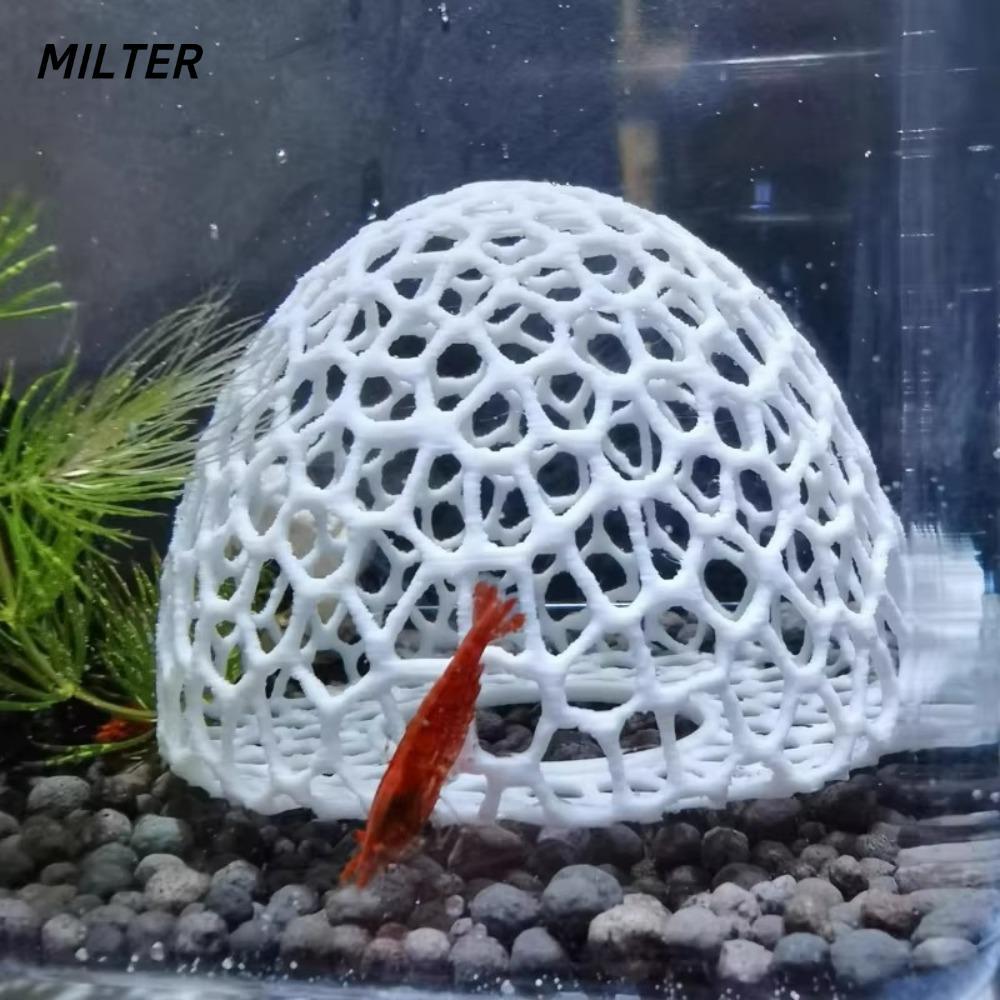 Hang ẩn cá MILTER, Hang còn lại Chơi đồ trang trí Trang trí bể cá, Hang động thủy sinh đa chức năng 