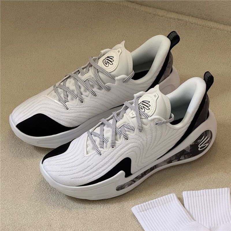 Giày bóng rổ Curry 12 với đệm không khí thấp, chống mài mòn, phù hợp cho học sinh nam