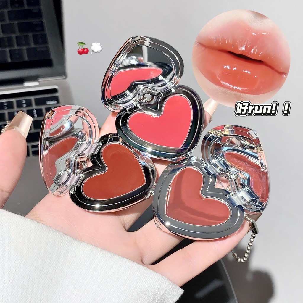 SHAQINUO Color Love Jelly Lip Gloss Water Gloss Mirror Toot Glass Lip Gloss Dưỡng ẩm Solid Lip Gloss