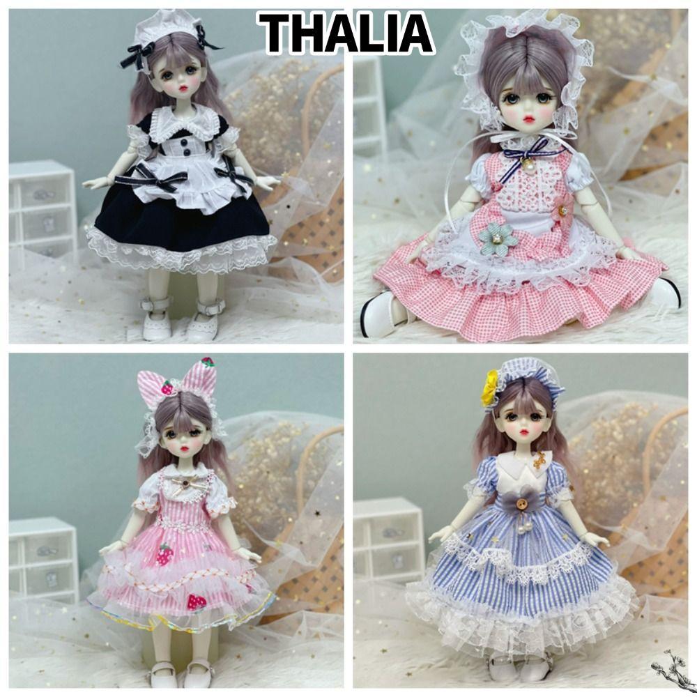 THHALIA‌ 1 / 6 Quần Áo Búp Bê BJD, Xinh Đẹp Với Mũ Hầu Gái Trang Phục, Đầm Lorita Lorita Dễ Thương T