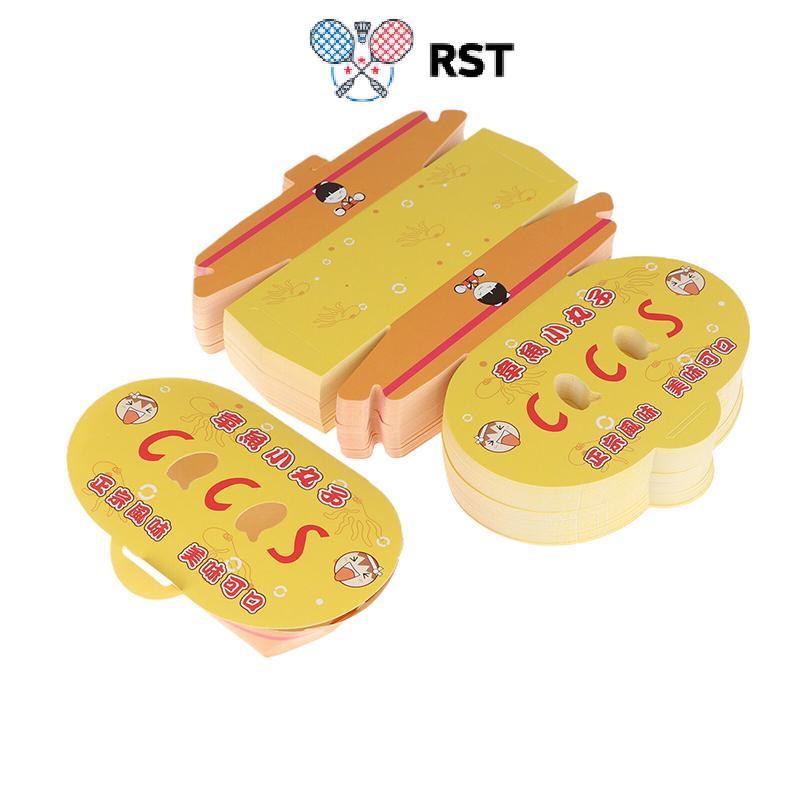 RunSabailTWO 100 Chiếc Hộp Bao Bì Bóng Bạch Tuộc Dùng Một Lần Thực Phẩm Đường Phố Nhật Bản Takoyaki 