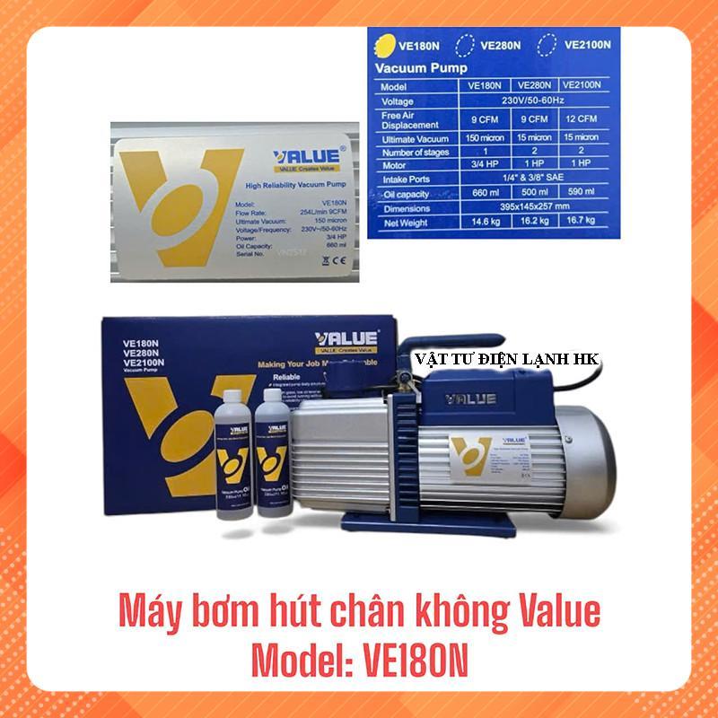 Máy hút chân không VALUE 1 cấp 9.0 CFM VE180N 9cfm hàng Chuẩn