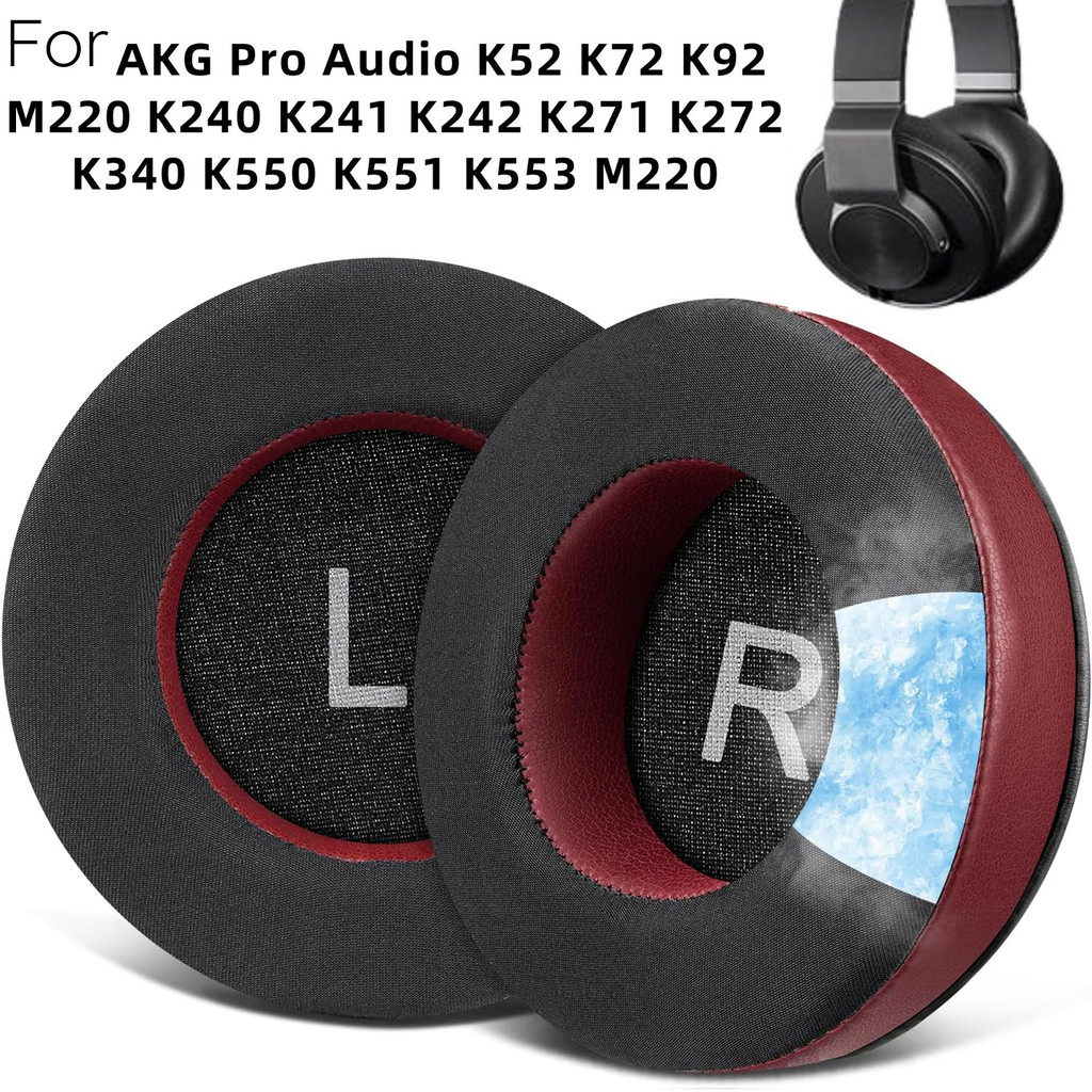 Gel làm mát Earpads Thay thế cho AKG Pro Audio K52 K72 K92 M220 K240 K241 K242 K271 K272 K340 K550 K