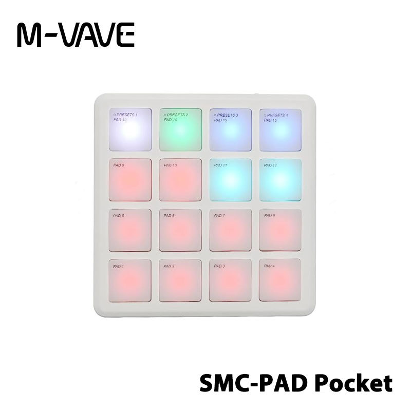 M-VAVE SMC-PAD Pocket Bluetooth MIDI Pad Bộ điều khiển 16 miếng SMC PAD Pocket