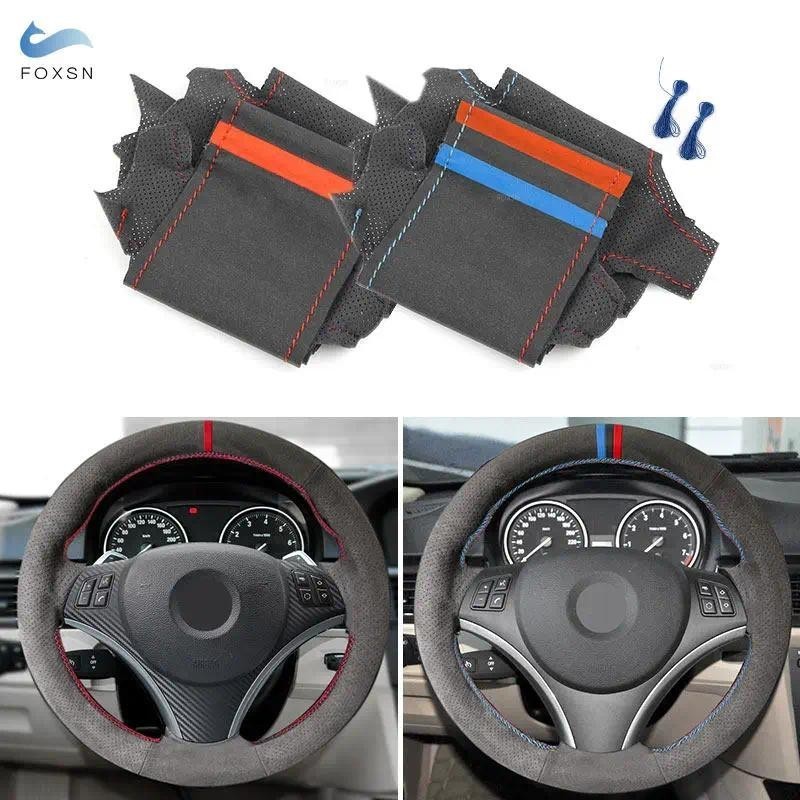 Da Lộn Da Vô Lăng Bao Viền Cho Xe BMW E82 E87 120i 130i 120d 2008 - 2013 E90 320i 325i 335i 2006- 20