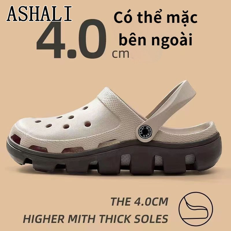ASHALI Dép Sandal Đế Dày Đục Lỗ Thời Trang Mùa Hè 2025 GiàyNam