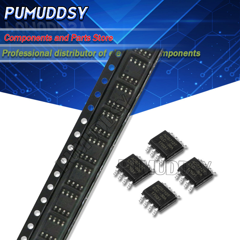 2 chiếc ACS712ELCTR-20A ACS712-20A ACS712T ACS712T ACS712TELC-20A ACS712 SOP ACS712ELCTR-05B ACS712E