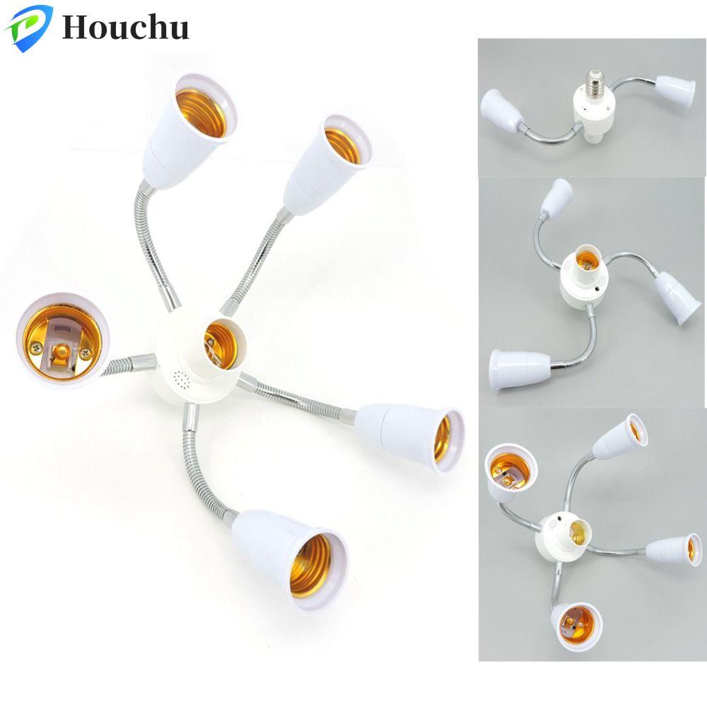 Bộ chuyển đổi giá đỡ đèn HOUCHU E27, Bộ chuyển đổi bóng đèn E27 sang E27 E27 Bộ chia ổ cắm đèn, bền 