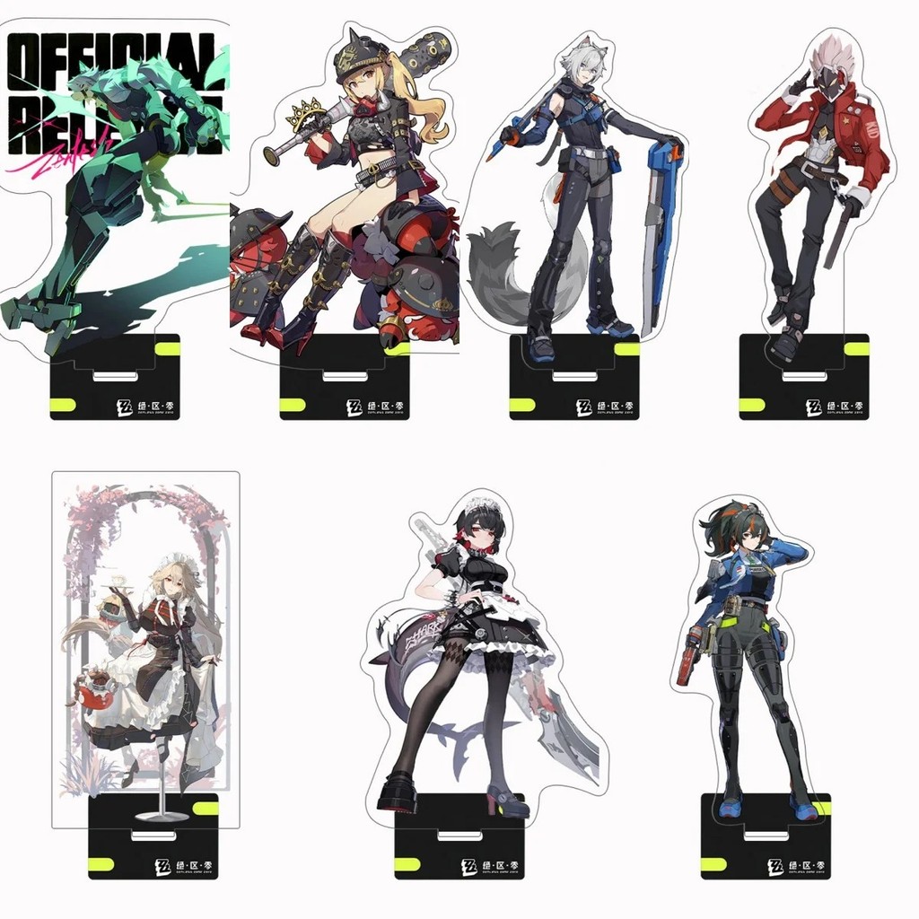 Standee Zenless Zone Zero mô hình mica Acrylic nhân vật Ellen Joe Billy Alexandrina ZZZ trang trí bà