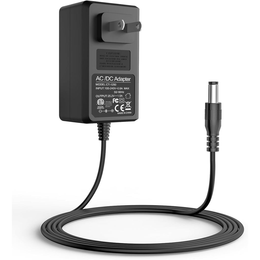 Bộ sạc 25.2V 1.5A và bộ chuyển đổi DC 5.5x2.1mm cho Segway Ninebot C2 Pro/E2 Plus và xe điện ZING/CQ