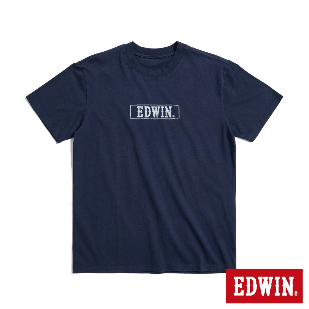 Edwin Denim Vintage Chữ E In Tee Áo Cotton Tay Ngắn Cho Nam Nữ 4.18