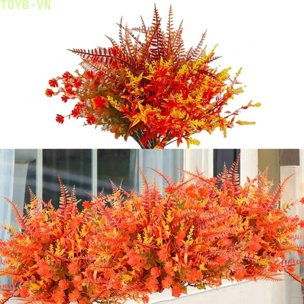 【TOYBOX】UV Resistant Artificial Flowers Bundle 9 Pieces for Fall Outdoor Arrangements