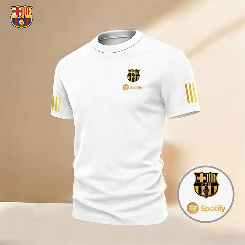 Football Training Short Sleeve Men's Sorona Quick-Drying T-shirt Barcelona Real Madrid Casual t2ZC