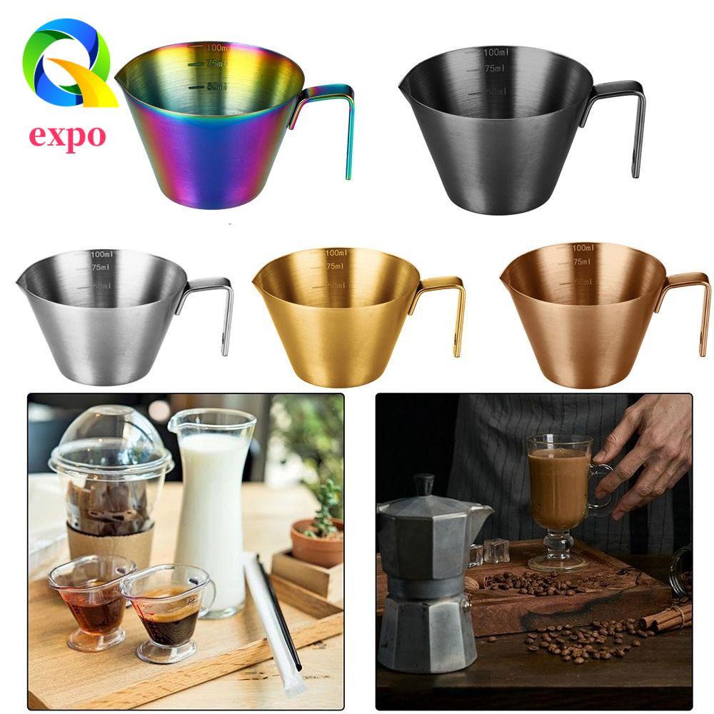Cốc đo EXPO LIMIT Espresso, Cốc bắn Espresso nhỏ bằng thép không gỉ 304, Cốc nước sốt Cân miệng hình