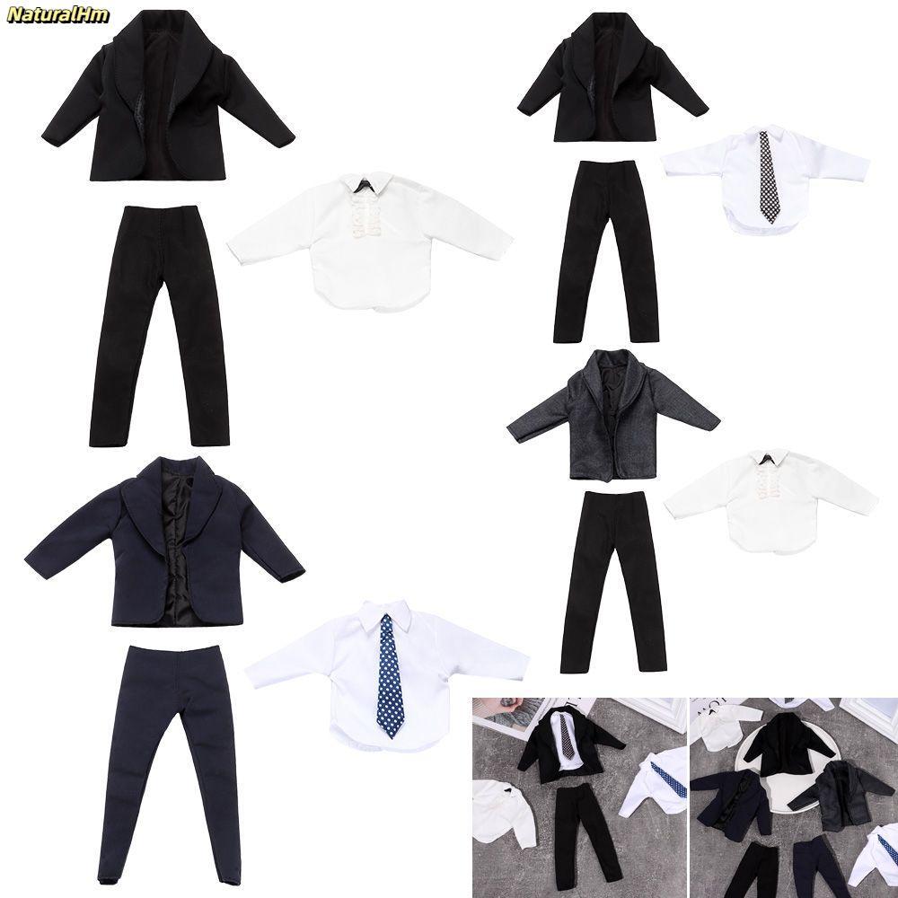 NATURALHM 11 Bộ Quần áo sơ mi thông thường, Quần áo búp bê nam 1 / 6 đẹp trai, Quần áo búp bê nam na