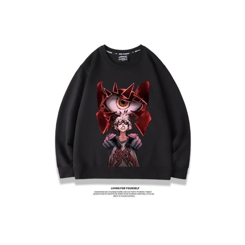 GACHIAKUTA Áo Khoác Rời Phong Cách Anime Cổ Tròn, Thu Đông Unisex