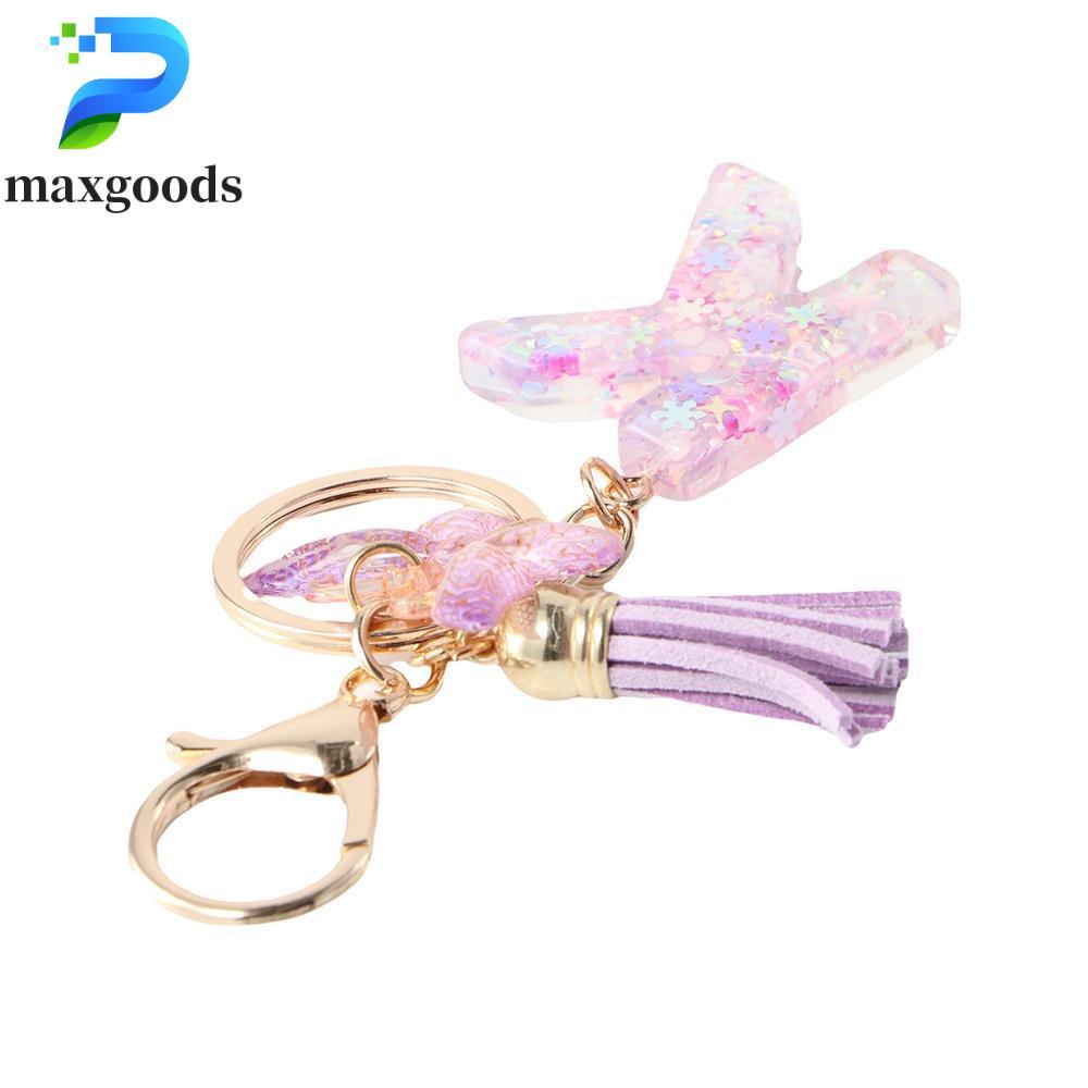 maxgoods MAXGOODS A To Z 26 Bảng Chữ Cái Móc Khóa, A To Z 26 Chữ Cái Bảng Chữ Cái Bông Tuyết Tím Móc