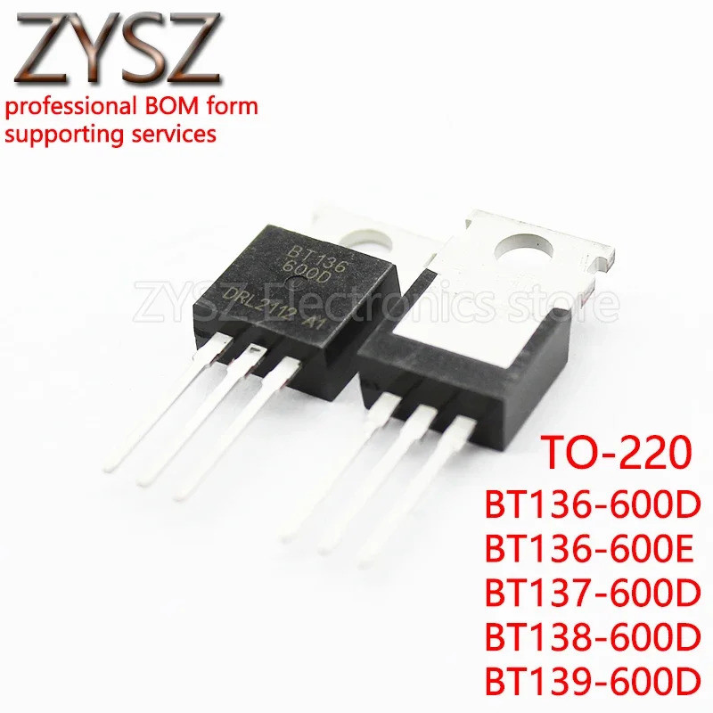 5 Chiếc BT136 600D BT136-600 BT137-600D BT138-600D BT139-600D BT136-600E BT136-600D TO-220 Hiệu Ứng 