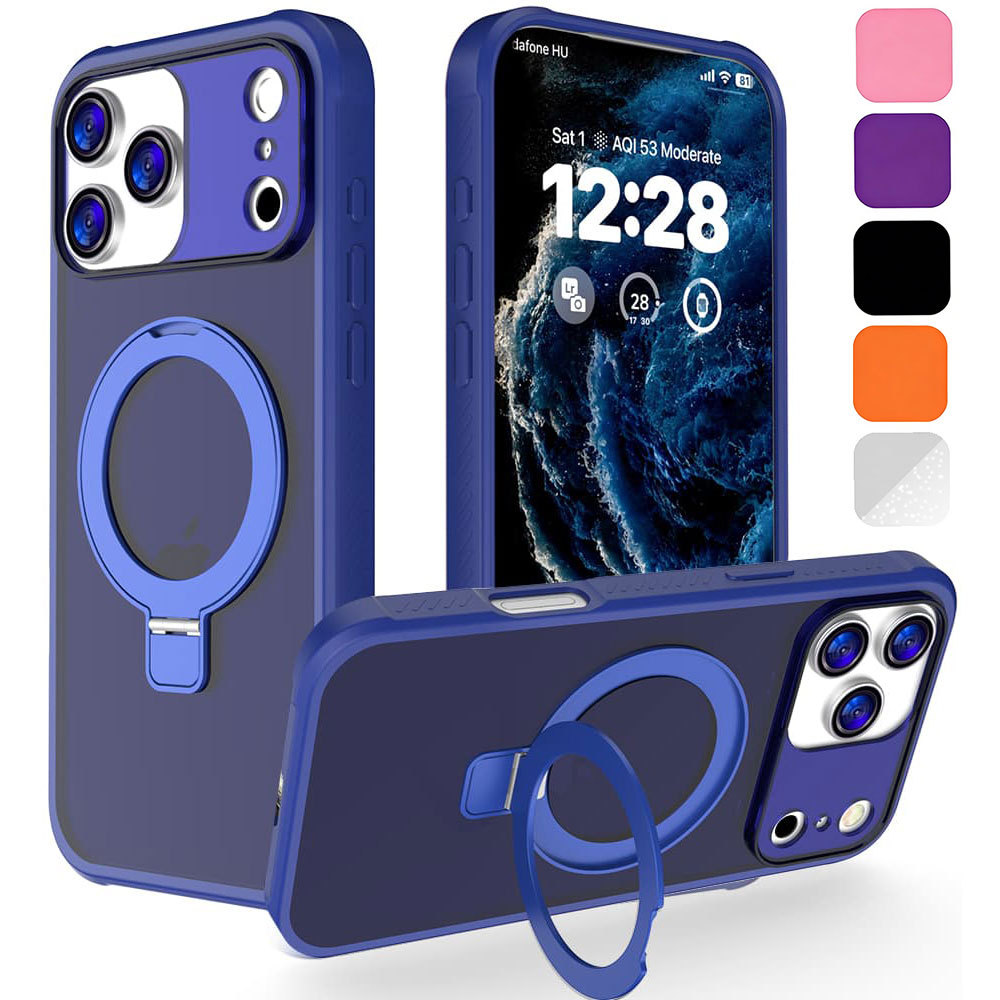 Giá đỡ chữ O vô hình Bảo vệ Camera Vỏ điện thoại chống sốc cứng trong suốt cho iPhone iPhone 17 Pro 