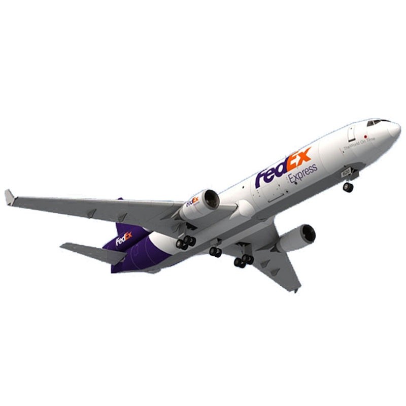 Mẫu giấy DIY DIY DIY 1: 100 Fedex MD-11 mẫu giấy máy bay thủ công