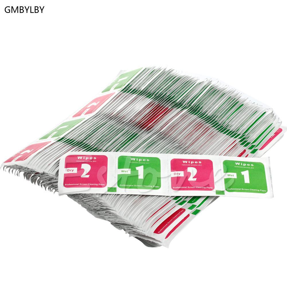 400xCamera Lens Phone LCD Screen Dust Removal Dry Wet Cleaning Cloth Paper Wipes