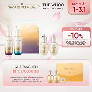   THE WHOO OFFICIAL  Bộ tinh chất tự sinh chống lão hóa thế hệ thứ 4 THE WHOO Bichup Royal Banquet 90ml x2 