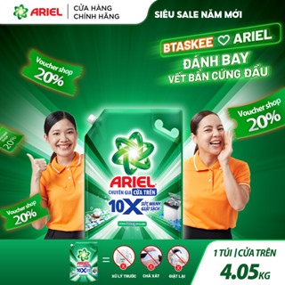   Livestream  Nước Giặt Cửa Trên ARIEL 10X Giặt Nhanh 4.05KG 