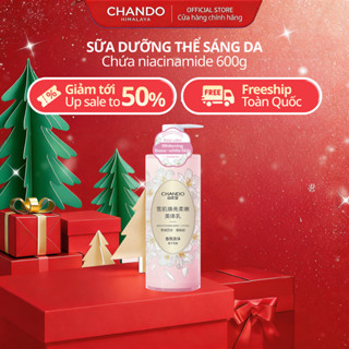  Sữa dưỡng thể Dưỡng trắng tinh chất Lili   Dưỡng ẩm thảo dược Chando Himalaya 600ml 