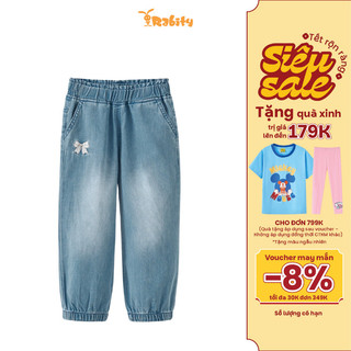   VOUCHER 8% GIẢM 30K ĐƠN 349K  Quần jean dài bé gái Rabity 941.021 