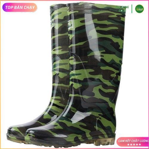 Ủng Rằn Ri Nam Trường Thịnh, Ủng Đi Mưa, Lao Động Nhựa PVC Cao Cấp Chống Thấm Nước