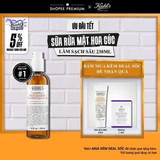  Sữa rửa mặt hoa cúc Kiehl's Calendula Deep Cleansing Foaming Face Wash 230ml 