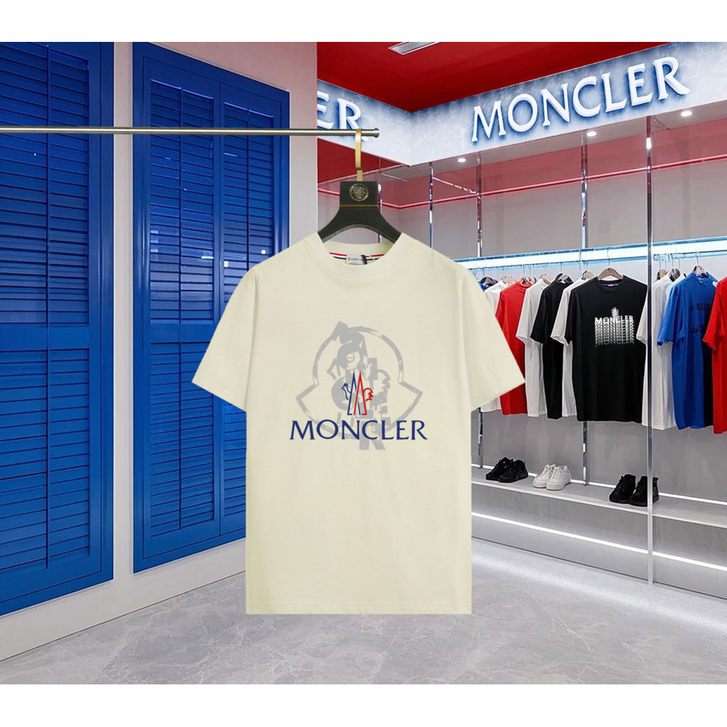 Áo thun tay ngắn Moncler nam nữ - Cặp đôi phong cách, logo Moncler, phù hợp đầu xuân 2026