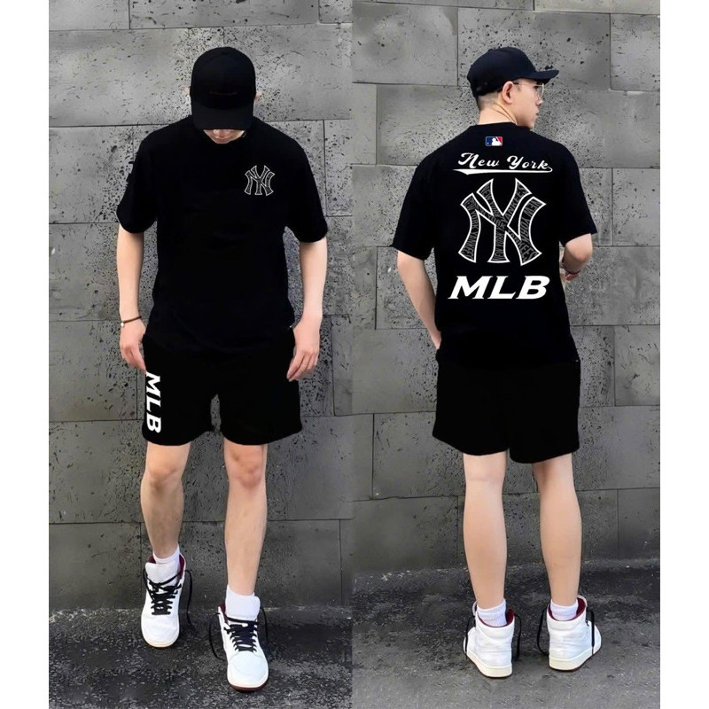 [HOT] Set Bộ Nam Nữ MLB Form Rộng Vải Cotton 2c Dày Dặn