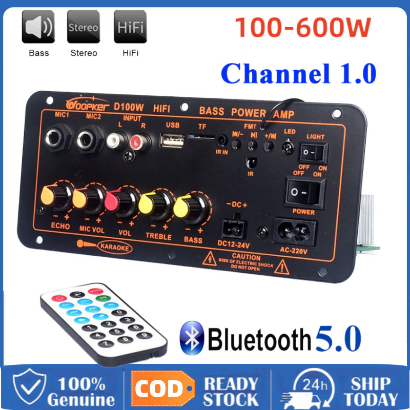 Bo Mạch Loa Bluetooth5.0 D100 D50 600W 220V Cho Loa Gia Đình, Karaoke DIY, Bảng Khuếch Đại Âm Thanh