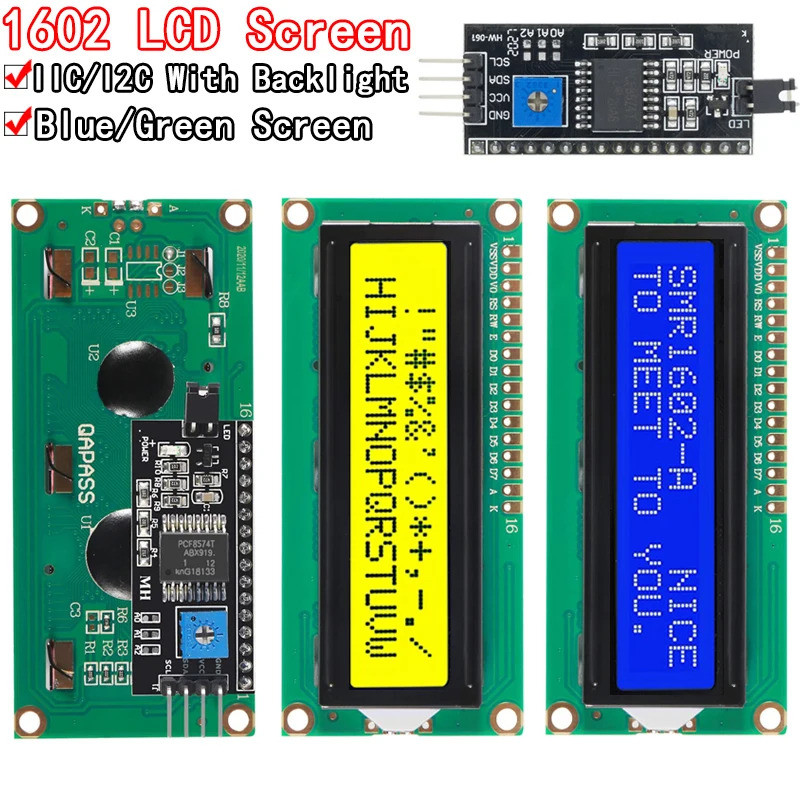 Mô-đun LCD Màn hình xanh xanh IIC / I2C 1602 cho arduino 1602 LCD UNO r3 mega2560 LCD1602 LCD1602 + 