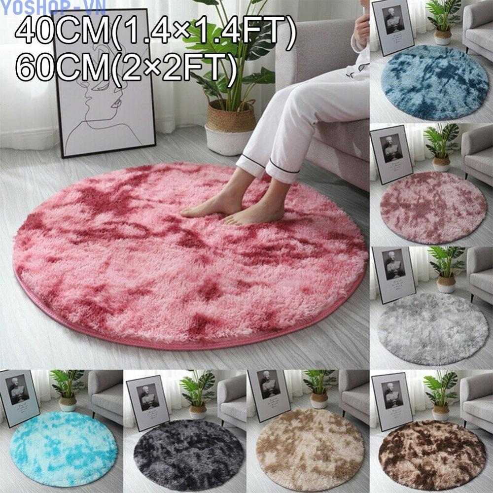 [Ysp]Rug Area Mat Round Rug Shaggy Soft Accessories Carpet Decoration Fluffy