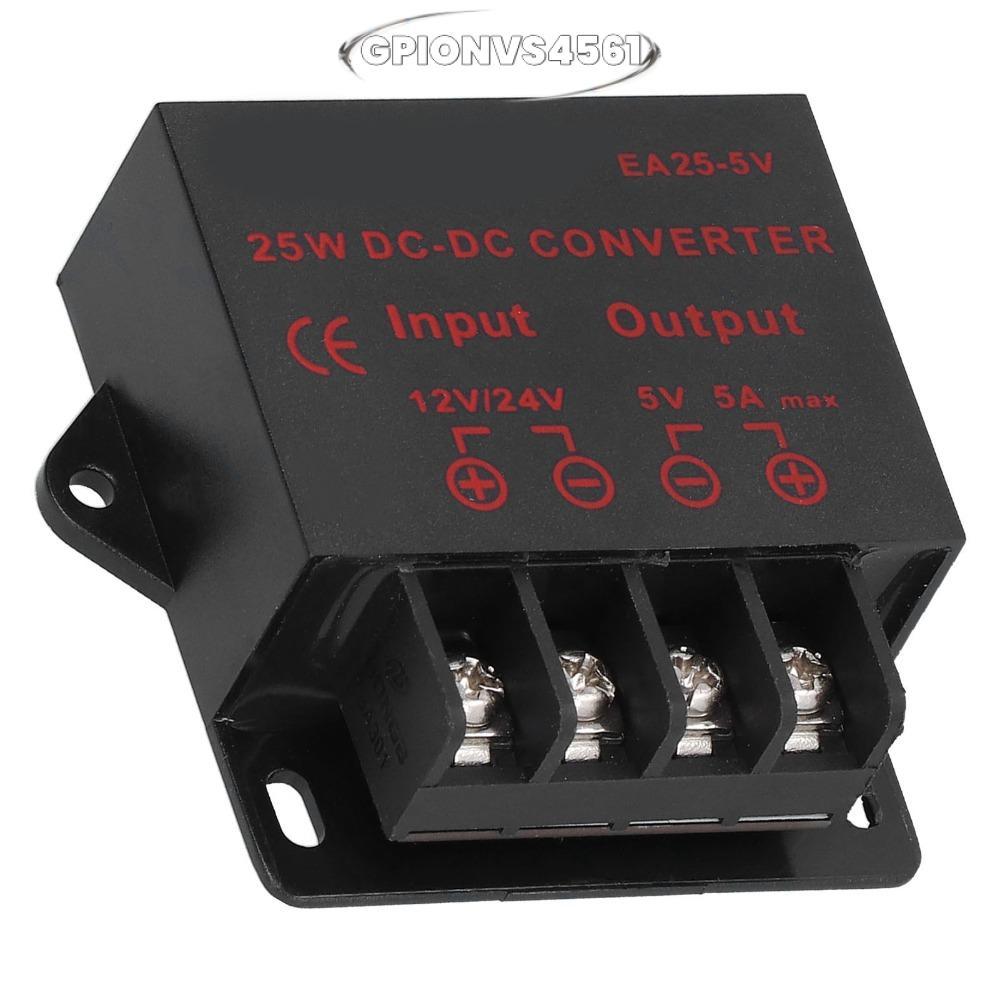 Bộ chuyển đổi điện áp GPIONVS4561, Bộ điều chỉnh điện áp EA25-5V 25W, Mô-đun cấp nguồn ABS DC 12V 24