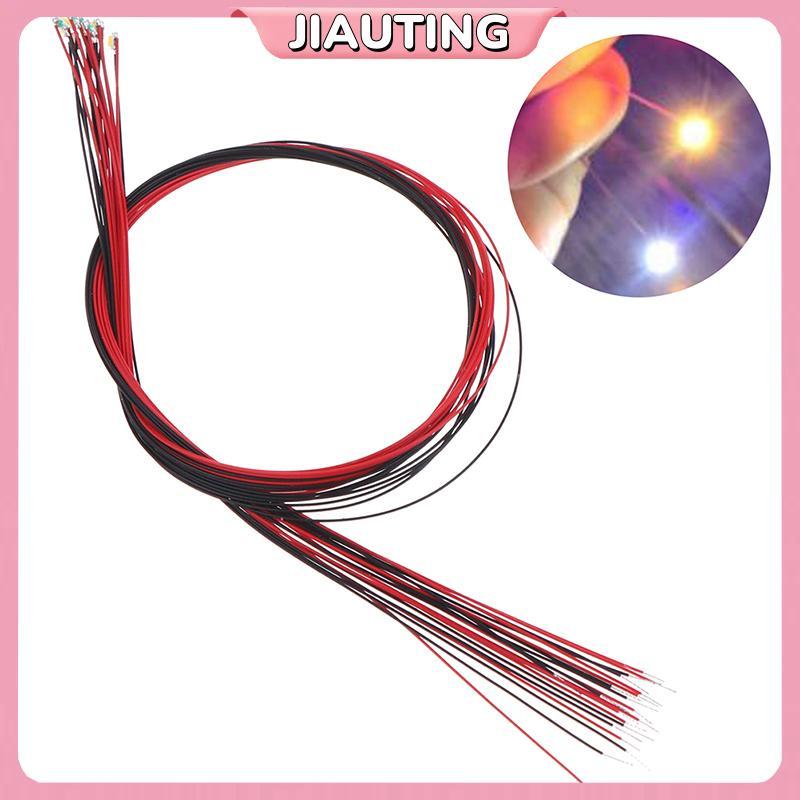 Jiating 10 Cái 20cm t0603wm hàn micro litz có dây dẫn màu trắng ấm smd led 0603 Jiating