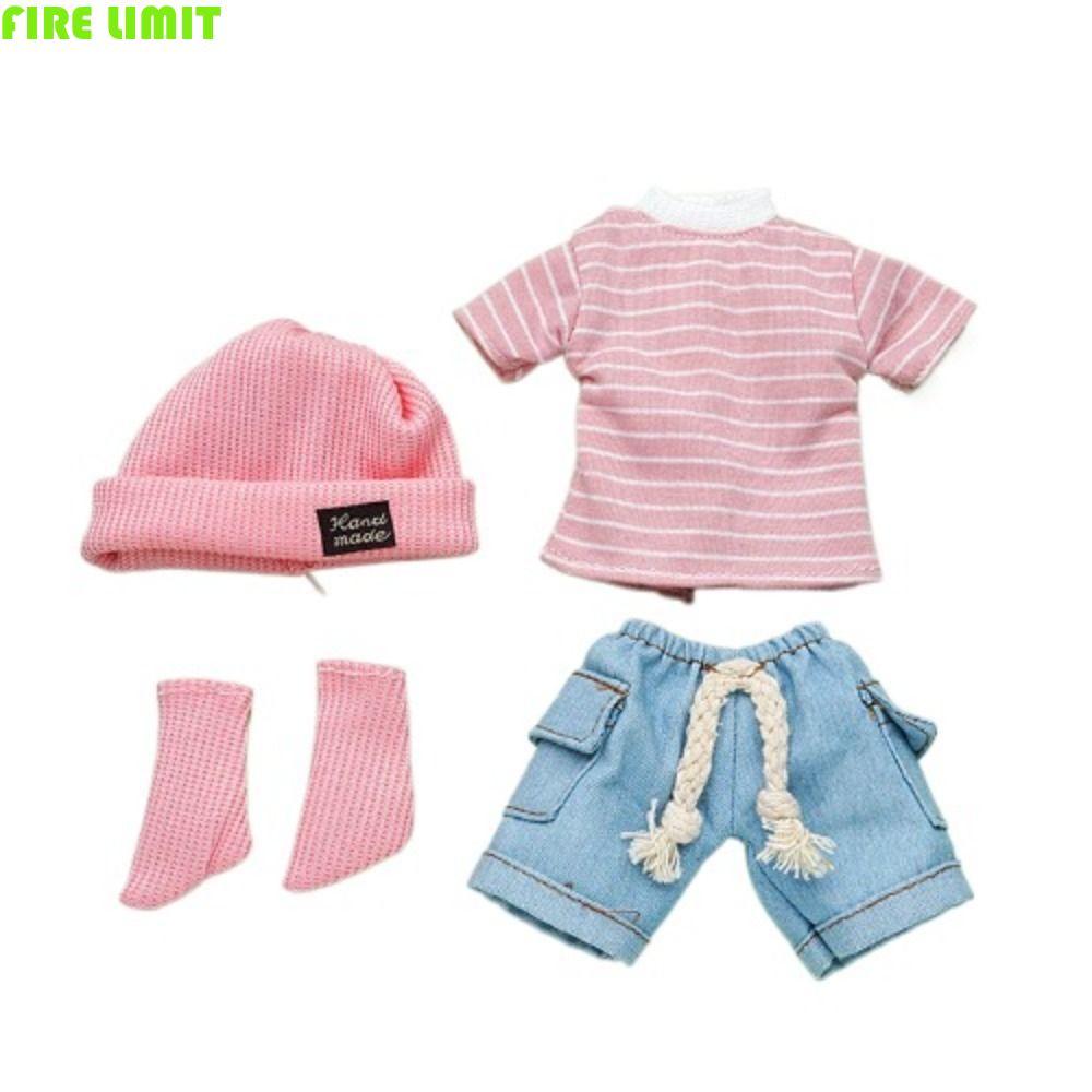 FIRE LIMIT Thích hợp cho quần áo búp bê 12 inch, vải búp bê Kawaii 30cm Quần áo búp bê, Bộ quần áo b