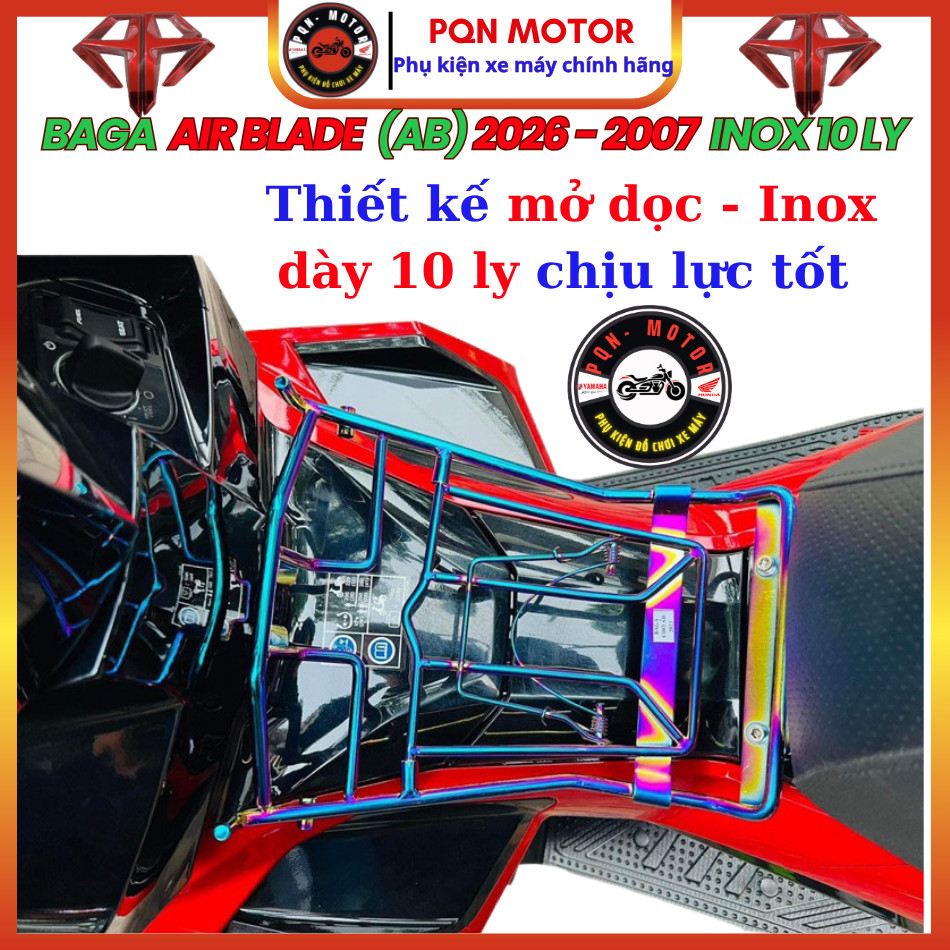 Baga AB 2007 - 2010, AB 2011-2012, AB 2013 - 2019, AB 2020-2022, AB 2023-2025 Inox 10 Ly