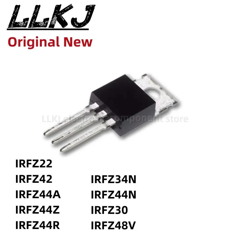 5 chiếc IRFZ22 IRFZ42 IRFZ44A IRFZ44Z IRFZ44R IRFZ34N IRFZ44N IRFZ30 IRFZ48V TO220 Transistor hiệu ứ
